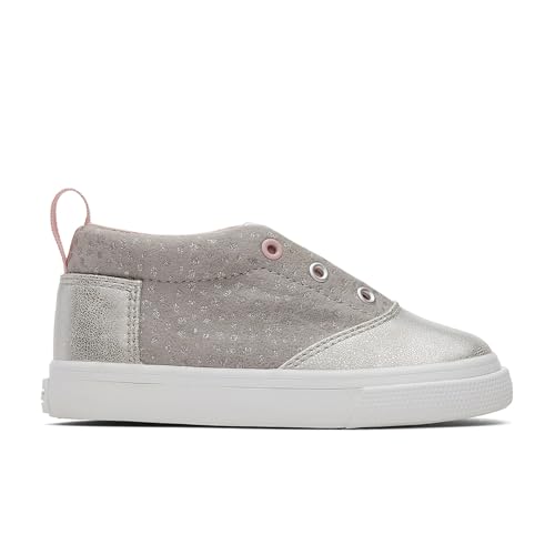 TOMS Jungen Mädchen Fenix Mid Sneaker, Grey Foil Dot Microfiber, 27 EU von TOMS