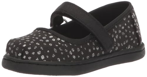 TOMS Mary Jane Schuh, Black Foil Dot Microfiber, 22 EU von TOMS