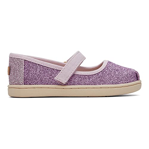 TOMS Jungen Mädchen Mary Jane Schuh, Flieder, malvenfarben, schillernder Schimmer, 19.5 EU von TOMS