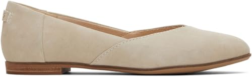 TOMS Jutti Damen-Schlupfschuhe, legerer Schnitt, Weiß, Sahara-Wildleder, 41 EU von TOMS