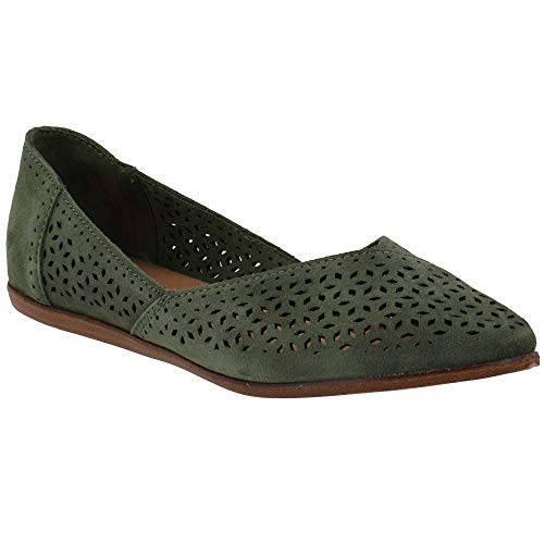 TOMS Jutti Women Pine Suede/Mosaic Tile, Größe:36.5 von TOMS