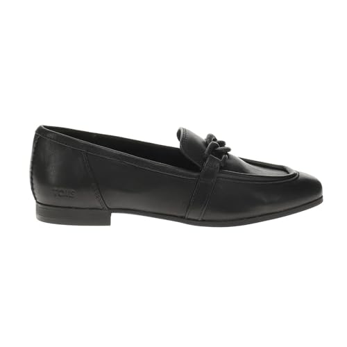 TOMS Lynette Leather Damen Halbschuhe, Schwarz, Schwarz , 42 EU von TOMS