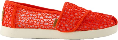 TOMS Mädchen Alpargata Classic Espadrille zum Reinschlüpfen, rot von TOMS