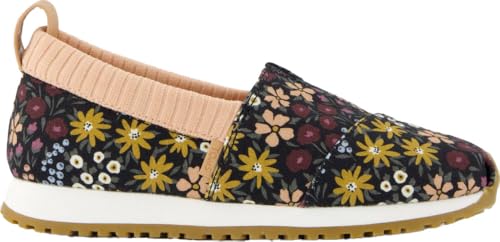 TOMS Mädchen Alpargata Resident Sneaker, Schwarze Wildblumen, 1.5 UK EU TOMS Mädchen Alpargata Resident Sneaker, Schwarze Wildblumen, 1.5 UK EU von TOMS