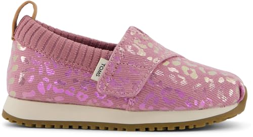 TOMS Mädchen Alpargata Resident Sneaker Zum Reinschlüpfen, Cosmic Pink Iridescent Leopard, 34 EU von TOMS