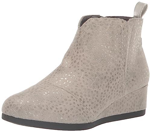 TOMS Mädchen Clare Mode Stiefel, Drizzle Grey Folie Mikrofaser Gepunktet, 37 EU von TOMS