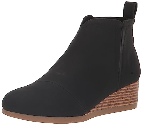 TOMS Mädchen Clare Mode Stiefel, Schwarzes Pu Nubuk, 38 EU von TOMS