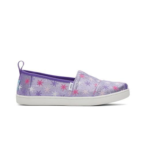 TOMS Mädchen Classic Alpargata Flacher Slipper, Wild Orchid Star Burst Twill, 35.5 EU von TOMS