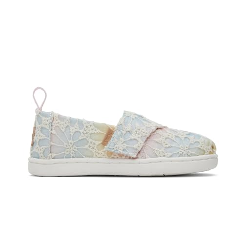TOMS Klassische Alpargata Flacher Slipper, Parfait Pink Ombre Floral Lace, 31 EU von TOMS
