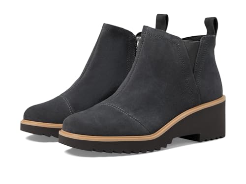 TOMS Maude Stiefelette für Damen, Schmiedeeisen, breite Breite, Wildleder, 41 EU von TOMS