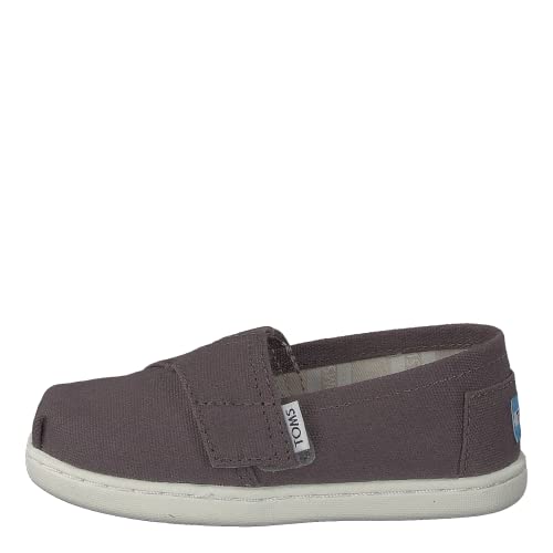 TOMS TINY ALPARGATA Espadrille Canvas Unisex Kinder Ash Canvas,Grau/Gray size 28.5 EU / 10 UK von TOMS