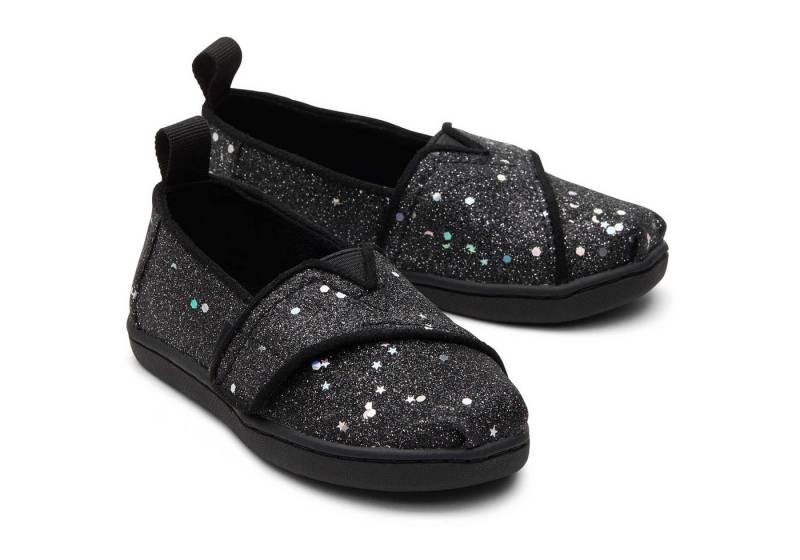 TOMS Tiny Alpargata Gold Sparkle Bow Toddler Shoe Slip-On Sneaker TOMS Tiny Alpargata Gold Sparkle Bow Toddler Shoe Slip-On Sneaker von TOMS