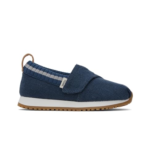 TOMS Tiny Girl's Alpargata Resident Sneaker, Majolica Blue Heritage Canvas, 6 UK von TOMS