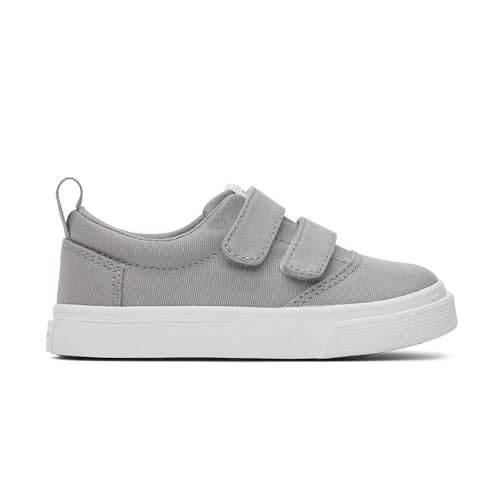 TOMS Tiny Unisex Fenix Double Strap Sneaker, Drizzle Grey Canvas, 7 UK TOMS Tiny Unisex Fenix Double Strap Sneaker, Drizzle Grey Canvas, 7 UK von TOMS