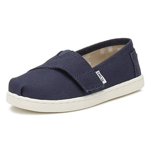 TOMS Unisex Kinder Alpargata Flache Slipper, MARINEBLAU, 23.5 EU von TOMS