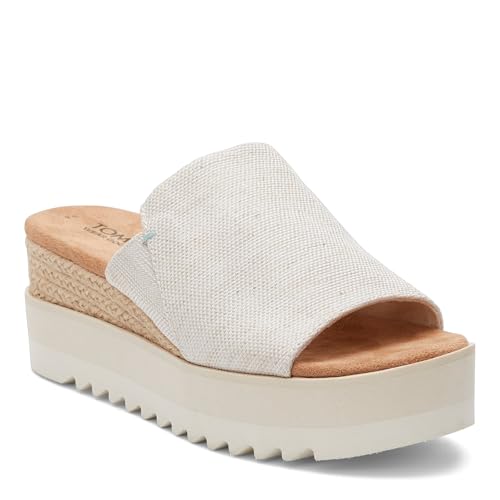 TOMS Damen Diana Mule Sandalen, Natürlich, 7.5 Wide von TOMS