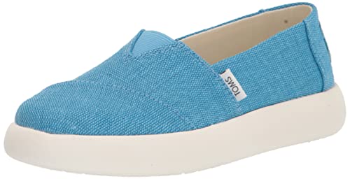TOMS Womens Alpargata Mallow Platform Sneakers Shoes Casual - Off White, Blau (Island Blue), 40 EU von TOMS