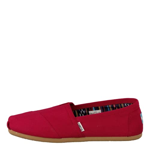 TOMS ALPARGATA Loafer Flat Espadrille Canvas Damen - Rot - Gr. EU 37 von TOMS