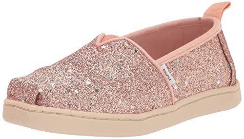 TOMS Youth Girl's Classic Alpargata Espadrille Loafer Flat, Rose Gold Cosmic Glitter, 4.5 UK von TOMS