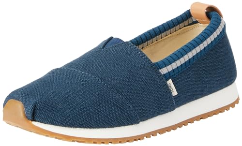 TOMS Youth Unisex Alpargata Resident Sneaker, Majolica Blue Heritage Canvas, 1.5 UK von TOMS