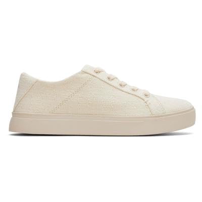 TOMS Damen Kameron Lace Up Sneaker, Natürlicher zweifarbiger Slub, 42.5 EU von TOMS