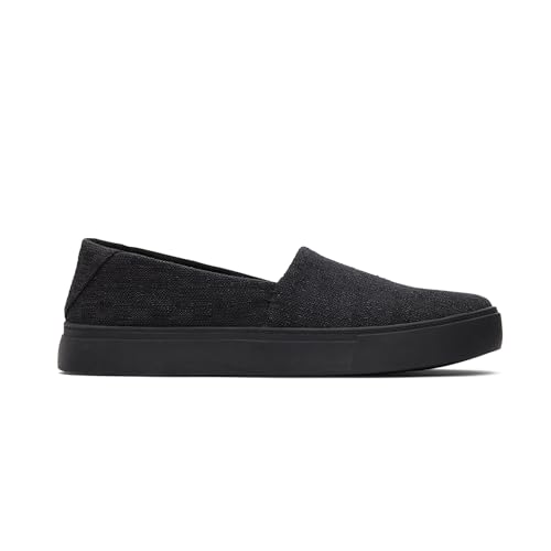 Toms Damen Kameron Slip-on Sneaker, Black Black Two Tone Slub, 36 EU von TOMS