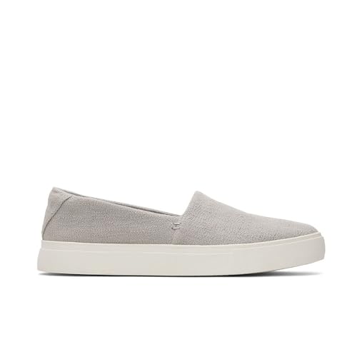 TOMS Damen Kameron Slip on Sneaker, Drizzle Grey Two Tone Slub, 39 EU von TOMS