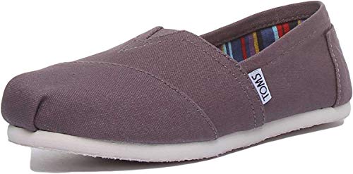 TOMS ALPARGATA Loafer Flat Espadrille Canvas Damen Grau 38 EU von TOMS