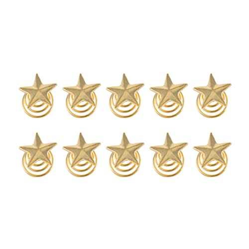 TONAUP 10 Stücke Haarnadeln Haarspangen Spirale Haar Clip Sterne Haarschmuck Mädchen Hochzeit Haarkamm Kopfschmuck Haarspiralen Brautschmuck für Damen Braut Hochzeit (Gold) von TONAUP