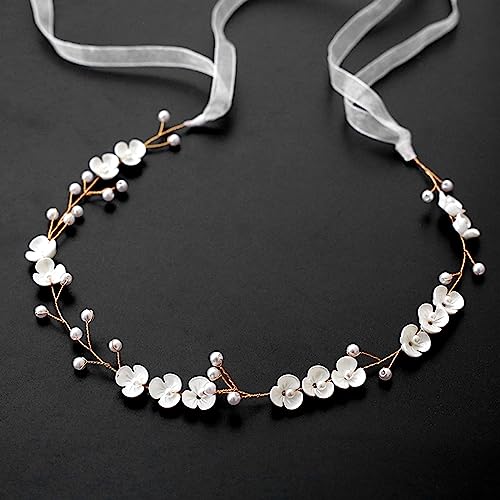 TONAUP Corolla Haar, Hochzeit Headwear 35cm Mädchen Haar Braut Corolla Braut Weibliche Stirnband Band Braut, Mädchen, Hochzeit von TONAUP