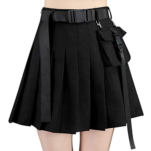 TONCHENGSD Damen High Waist Plissee Minirock Skater Tennisrock - - Mittel von TONCHENGSD