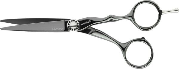 TONDEO Premium-Line Mythos Black Offset Conblade Friseurschere 6.0 von TONDEO