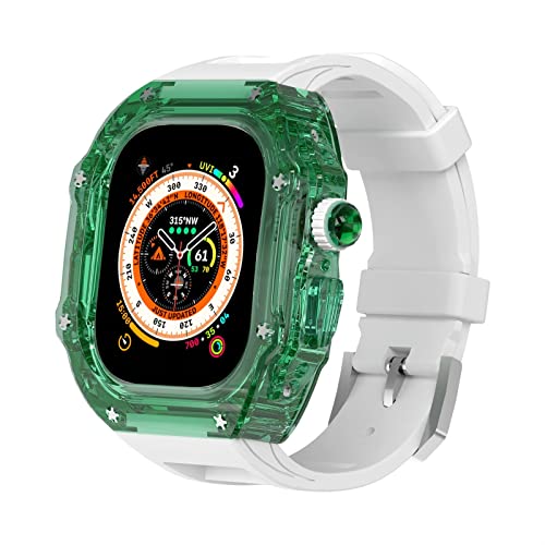 TONECY Schutzhülle für Apple Watch Ultra 49 mm, MOD-Kit Serie 8, 7, 6, 5, 4, SE, Armband, leicht, robust von TONECY