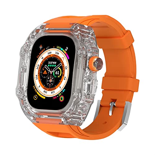 TONECY Urban Sport MOD-Set für Apple Watch Ultra 49 mm, Serie 8, 7, 6, 5, 4, SE, Armband, Armband, leicht, robust, Schutzhülle, 44 mm, 45 mm, 49 mm von TONECY