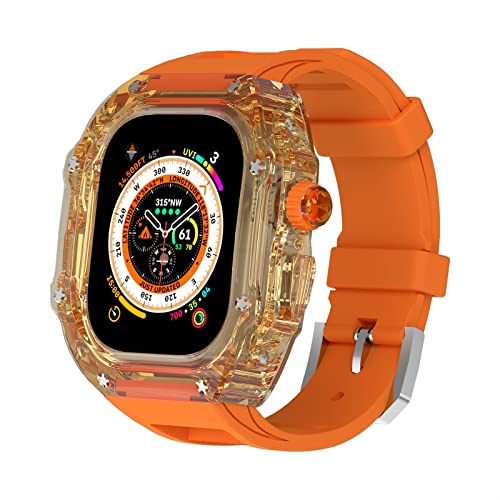 TONECY Urban Sport MOD-Set für Apple Watch Ultra 49 mm, Serie 8, 7, 6, 5, 4, SE, Armband, Armband, leicht, robust, Schutzhülle, 44 mm, 45 mm, 49 mm von TONECY