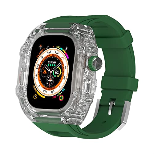 TONECY Urban Sport MOD-Set für Apple Watch Ultra 49 mm, Serie 8, 7, 6, 5, 4, SE, Armband, Armband, leicht, robust, Schutzhülle, 44 mm, 45 mm, 49 mm von TONECY