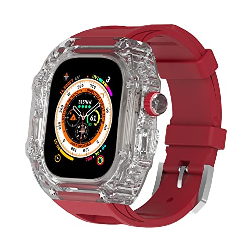 TONECY Urban Sport MOD-Set für Apple Watch Ultra 49 mm, Serie 8, 7, 6, 5, 4, SE, Armband, Armband, leicht, robust, Schutzhülle, 44 mm, 45 mm, 49 mm von TONECY