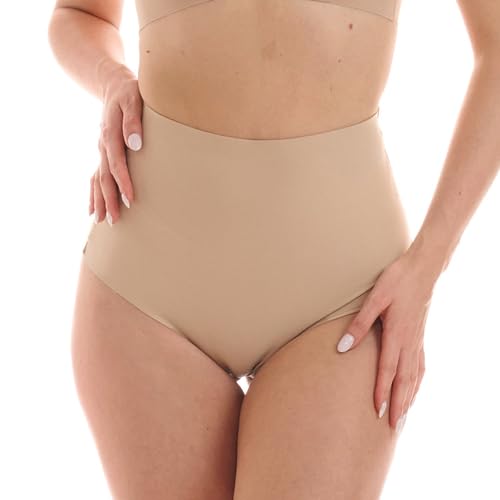 TONEST Shapewear Damen - Bauchweg Shape-String - Mid-Waist - Shaping-Miederstring - Figurformende Unterwäsche - 1000-MS-FC (36, Beige) von TONEST