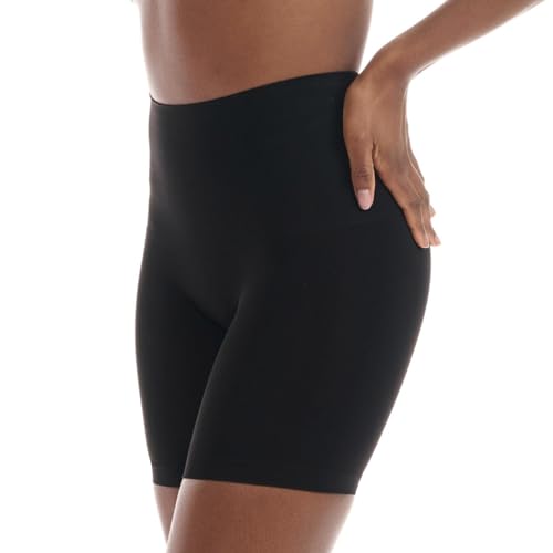 TONEST Shapewear Damen - Bauchweg Unterhose - Mid Waist - Shaping-Unterwäsche mit Bein - Figurformende Miederhose-Boxer - 1250-MS-CC (M, Schwarz) von TONEST