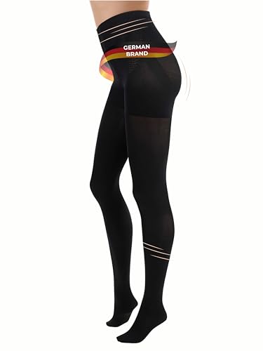TONEST Shaping Strumpfhosen Damen - 80DEN - blickdicht-figurformend - Bauchweg-Effekt - Butt Lift - Shape Strumpfhose - 1er & 2er-Set - 1000-TS (S-M, Schwarz) von TONEST