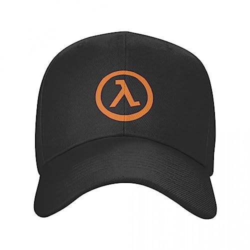 TONFON Baseballkappe Hiphop Sonnenhut Half Life Logo schwarzer Hintergrund Baseballkappe Sonnenhut Kappen für Damen Herrenmode Sonnenschutz Golfkappe Snapback verstellbare Geburtstagsgeschenke von TONFON