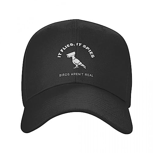 TONFON Baseballkappe Hiphop Sonnenhut It Flies It Spies Birds Aren t Real Cap Baseballkappe Sonnenhut für Kinder Damenhut Herren Snapback Verstellbare Geburtstagsgeschenke von TONFON