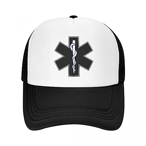 TONFON Baseballkappe Hiphop Sonnenhut Sanitäter Baseballkappe Sonnenschutz Männer Frauen Verstellbares Notfallsymbol Trucker Hut Frühling Snapback Kappen Snapback Verstellbare Geburtstagsgeschenke von TONFON