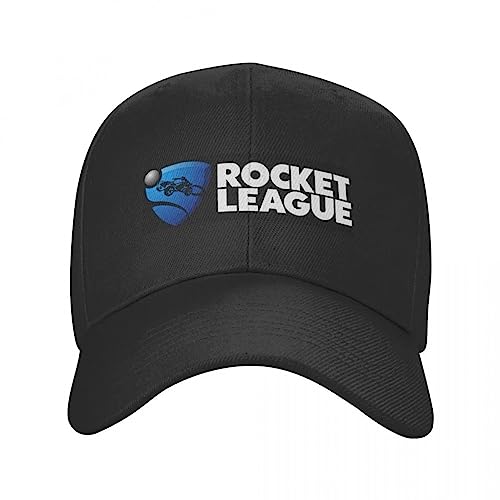TONFON Baseballmütze Hiphop Sonnenhut Rocket League schwarzes Logo Baseballmütze Angelmützen Damen Herrenhüte Herrenmode Sonnenschutz Golfmütze Snapback verstellbare Geburtstagsgeschenke von TONFON