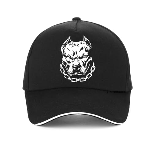 Unisex Baseballkappe Hip Hop Baseballkappen für Hundeliebhaber Pitbull Snapback Tier Mama Papa Trucker Mützen Cool Bully von TONFON