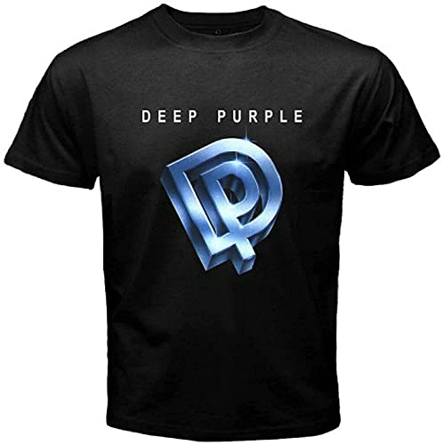 TONGFENG Deep Purple Perfect Signature Logo Herren T-Shirt Schwarz, Schwarz , M von TONGFENG