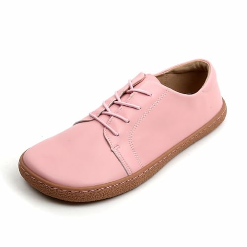 TONGLEPAO Business und Freizeits chuhe Damen Barfußschuhe Zehenschuhe Herren Barfuß Zero-Drop （Farbe-Rosa，3X-Weit Größe_38） von TONGLEPAO