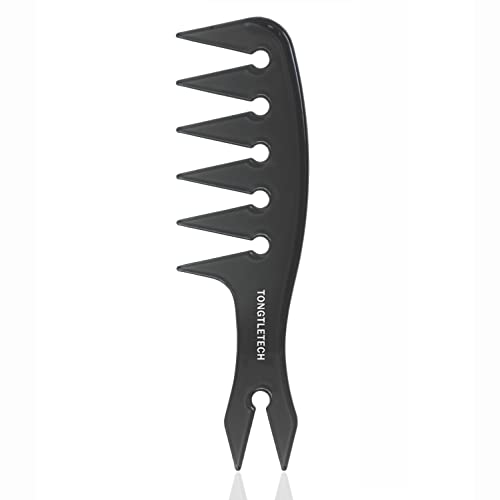 TONGTLETECH Herrenhaarkamm mit breiter Zahnung, Stylingkamm, für Damen und Herren, Ölkopf, Haarkamm, die meisten Haartypen, Salon- und Friseurkamm von TONGTLETECH