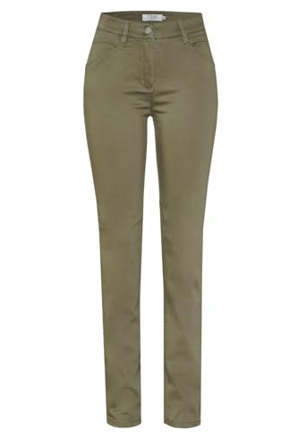 TONI Damen 5-Pocket-Hose »be Loved« mit hoher Leibhöhe 46 Khaki | 671 von TONI