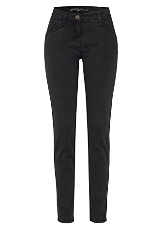 TONI Damen Skinny-fit-Jeans »Perfect Shape« mit offenen Säumen 40 schwarz | 089 von TONI